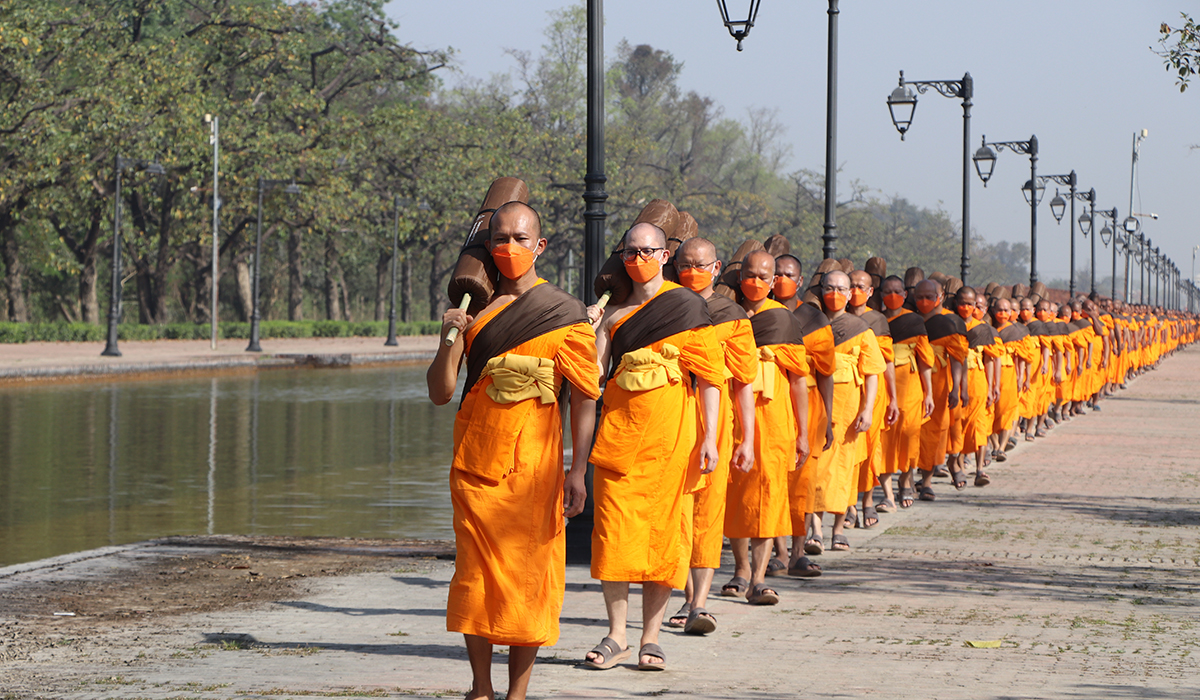 बुद्ध जन्मस्थल लुम्बिनीबाट धम्मयात्रा सुरु 